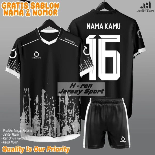 FREE NAMA NOMOR setelan Jersey Kaos Bola futsal volly Baju Celana Dewasa terbaru premium olahraga