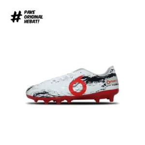 Ortuseight Sepatu Bola Inferno FG – White/Ortred/Black